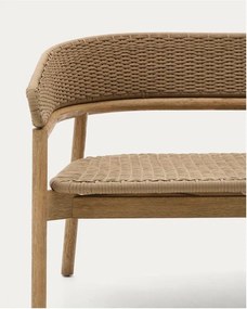 Bézs-natúr színű akácfa kerti kanapé Arinella – Kave Home