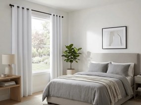 Fehér OXFORD LIGHT függöny 140x270 cm Felfüggesztés: Hullámos sínszalag