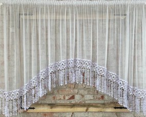 Függöny 600x170,íves,market,gipsz.30cm boho rojtok