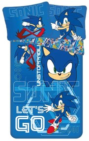 Disney Sonic gyerek ágyneműhuzat 140x200cm+90x70cm Setino