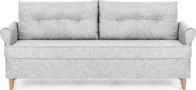 ELI Háromszemélyes kinyitható kanapé Világosszürke