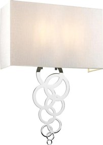 Elstead Lighting Rosa ROSA-LARGE-PC Fali lámpa 2x60W/E27