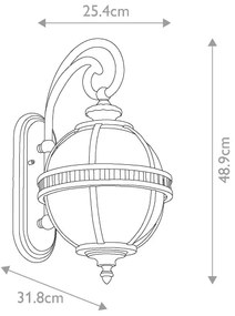 Kichler KL-HALLERON-2S-BU - Kültéri lámpa HALLERON 2xE14/40W/230V IP44