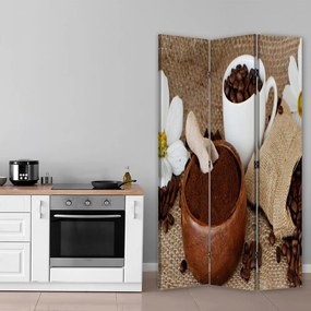 Gario Paraván Földi kávé Méret: 110 x 170 cm, Kivitelezés: Klasszikus paraván