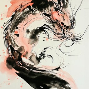 Poszter 70x70cm Sárkány Furia