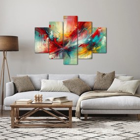 Kép – Absztrakció pirossal (150x105 cm)