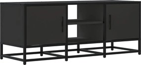 vidaXL fekete szerelt fa és fém TV-szekrény 100x35x41 cm