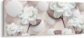Kép - Rózsa virágok (120x50 cm)