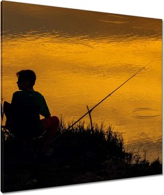 Vászonkép 80x80 Nyugat halászok folyó halak