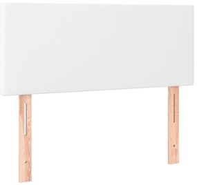 fehér műbőr fejtámla 90x5x78/88 cm