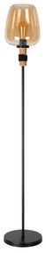 Lucide 45708/01/62 - Állólámpa ILONA 1xE27/40W/230V fekete/bézs
