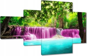 Festmények 130x80 Színes tájkép Vízesés