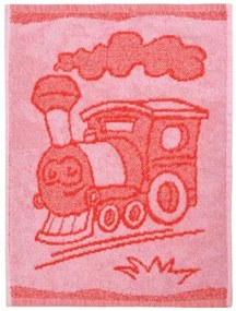 Train red gyermek törölköző, 30 x 50 cm
