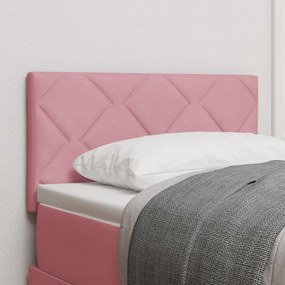 LED Fejvég Gyémánt Blokkok Kialakítás Rózsaszín 80 cm Bársony