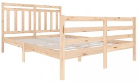 vidaXL tömör fa ágykeret 140 x 200 cm