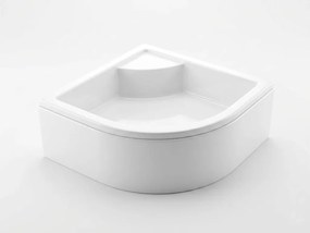 Favorit STEP MAGASÍTOTT zuhanytálca íves - szaniter akril - 90 x 90 x 32 cm