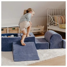 Barna kordbársony habszivacs játszótér 5 db-os magasság 30 cm 250x45 cm Montessori – Meowbaby