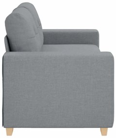 világosszürke szövet loveseat kanapé 140 cm