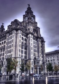 Poszter 21x29,7 cm Royal Liver Building, Assaf Frank