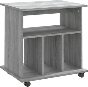 vidaXL szürke sonoma színű szerelt fa kerekes szekrény 60 x 45 x 60 cm