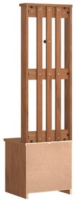 SANDNES tömör fenyőfa előszobafa 45x40x159,5 cm