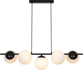 Nordlux - LILLY kábeles csillár 5xE14/10W/230V fekete