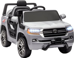 AIYAPLAY Elektromos Autó Gyerekeknek 3+ Év Toyota LAND CRUISER Elektromos Autó 12V Akkumulátorral Távirányító Fényszórók Kanyarjelző Lágyindítás és MP