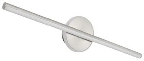 Globo 41924N Fali könnyű fém nikkel matt, akril fehér, IP44, szélesség x magasság: 608x130 mm, Mélység: 74 mm, LED 10W 230V, 980lm forrás, 720lm kimenet, 4000K