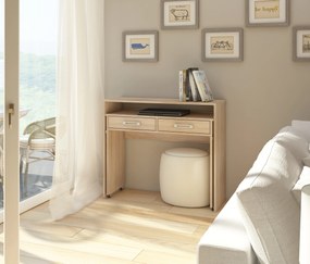Számítógépasztal Zoom világos sonoma tölgy. 780220