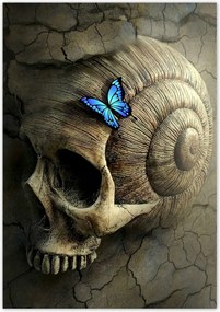 Poszter 70x100 Pillangó mintás kék