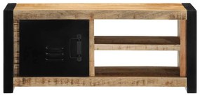 tömör nyers mangófa TV-szekrény 80x30x35 cm