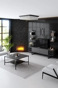TV szekrény Black Line - Anthracite, Black