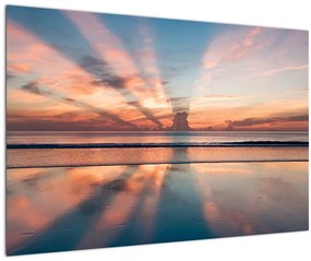 Nap sugarak képe Dayton Beach felett (90x60 cm)