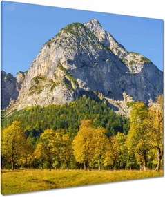 Vászonkép 90x90 Hegyi táj tiszta égbolttal