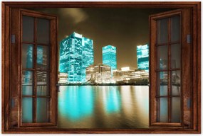 Poszterek 90x60 Kék felhőkarcolók London