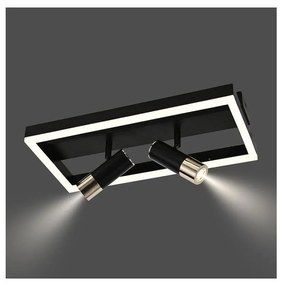 LED Dimmelhető mennyezeti lámpa LED/50W/230V 3000-6500K fekete + távirányítás