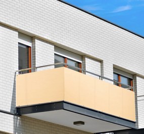Bézs színű erkély paraván Méret (cm): 100X400 cm