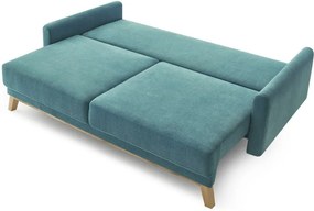 Balio türkiz háromszemélyes kinyitható kanapé - Bobochic Paris Paris