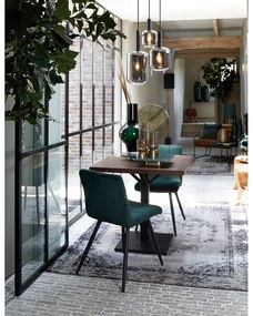 Szürke mennyezeti lámpa üveg búrával ø 21 cm Lekar – Light &amp; Living