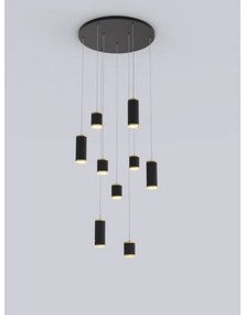 Wofi 5003-904 - LED Dimmelhető csillár zsinóron TOULOUSE LED/57W/230V fekete/arany