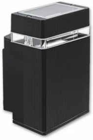 MasterLED Hana 155x110 Kerti oldalfalra helyezhetĆ RAL7021 fekete szĂnƱ lĂĄmpa GU10-es foglalattal