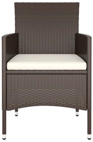 9 részes barna polyrattan kerti étkezőgarnitúra
