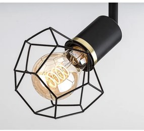 Rabalux 71066 - Spotlámpa FRAN 2xE27/40W/230V fekete