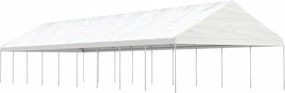 vidaXL fehér polietilén pavilon tetővel 20,07 x 5,88 x 3,75 m