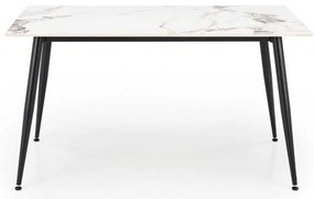 Webster étkezőasztal 140 cm, márvány / fekete