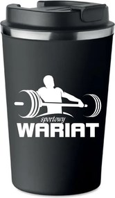 Prémium Termo Bögre fekete Sport Őrült edzés triatlon KT_469_cz