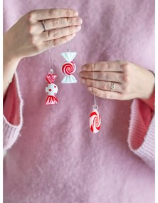 Üveg kézzel készített karácsonyfadísz készlet 3 db-os 6 cm Festive – Bloomingville