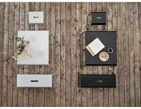 Fehér fém étkezőasztal 58x75 cm A-Café – Zone