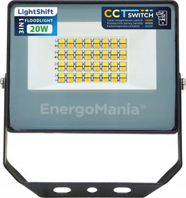 LightShift Cct Led reflektor 20W 2700 lm 3az1ben meleg fehér, természetes fehér, hideg fehér 5 év garancia