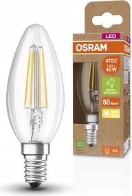 Led izzó B35 E14 2,5W 40W 470lm 2700K Filament 188lm/W Ultra Osram